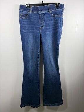 SPANX | Clean Indigo Bootcut High Rise Denim Trousers Size L